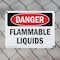 Signmission Flammable Liquids Danger Sign, Plastic, 14in W x 10in L, 2PK OS-2PACK-DS-P-1014-L-1827 - alternate 2